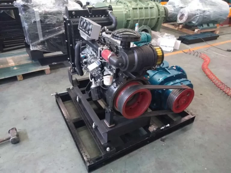 ShanGu MingTian diesel engine driven roots blower skid mounted mobile blower unit for field operation